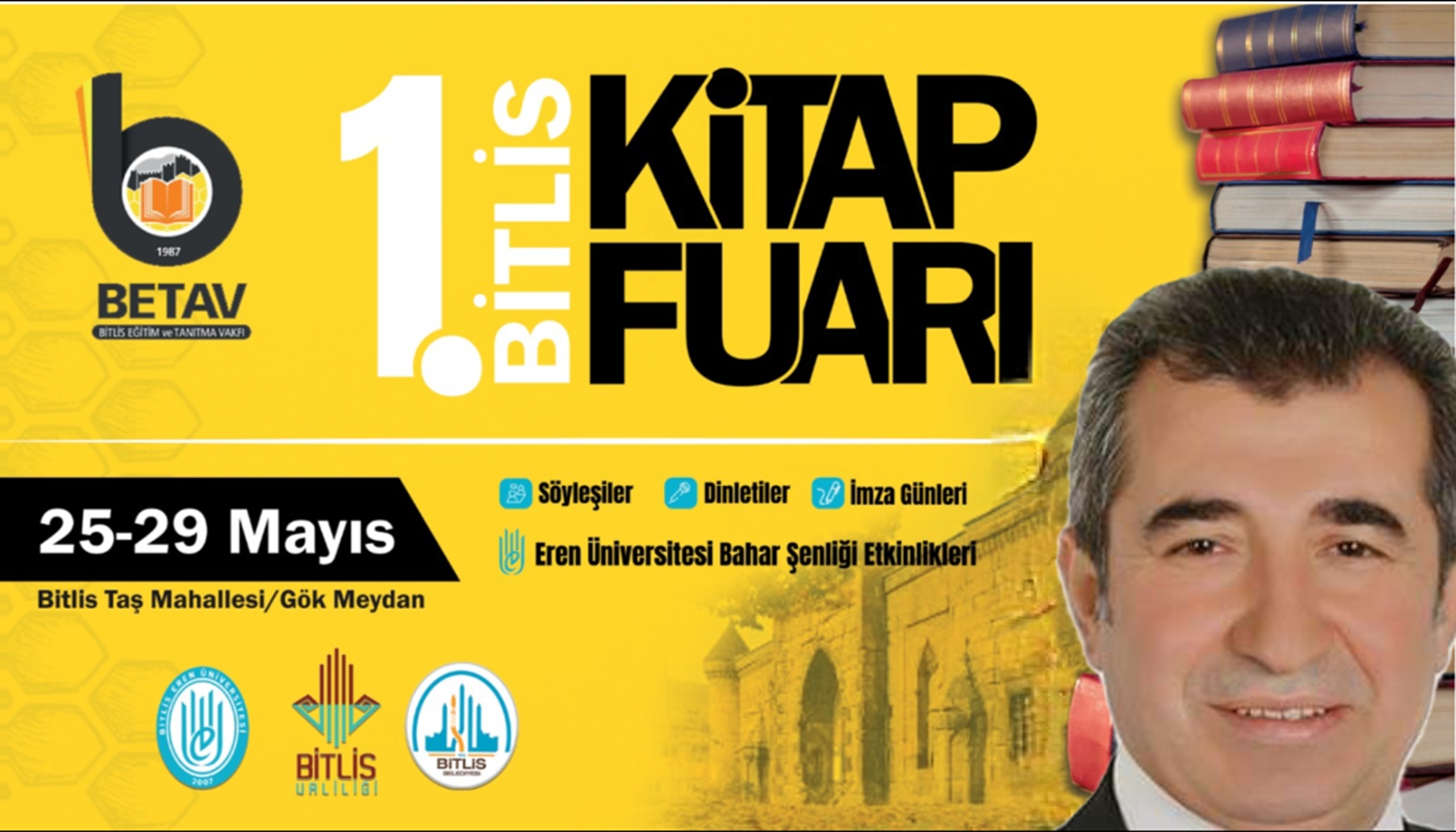 BETAV’IN EV SAHİPLİĞİNDE, BİTLİS’TE İLK KEZ KİTAP FUARI YAPILIYOR