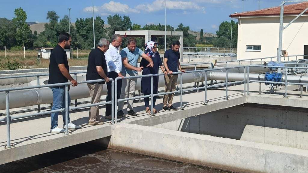 Zile Belediye Başkanı Şükrü Sargın Atık Su Arıtma Tesisi’nde İncelemelerde Bulundu