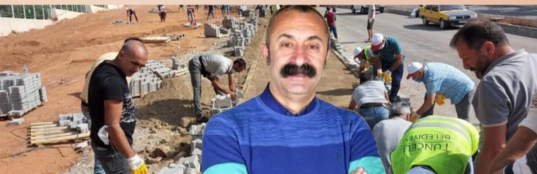 Tunceli Belediyesi’nde Kolektif Parke Taşı Döşeme Çalışması