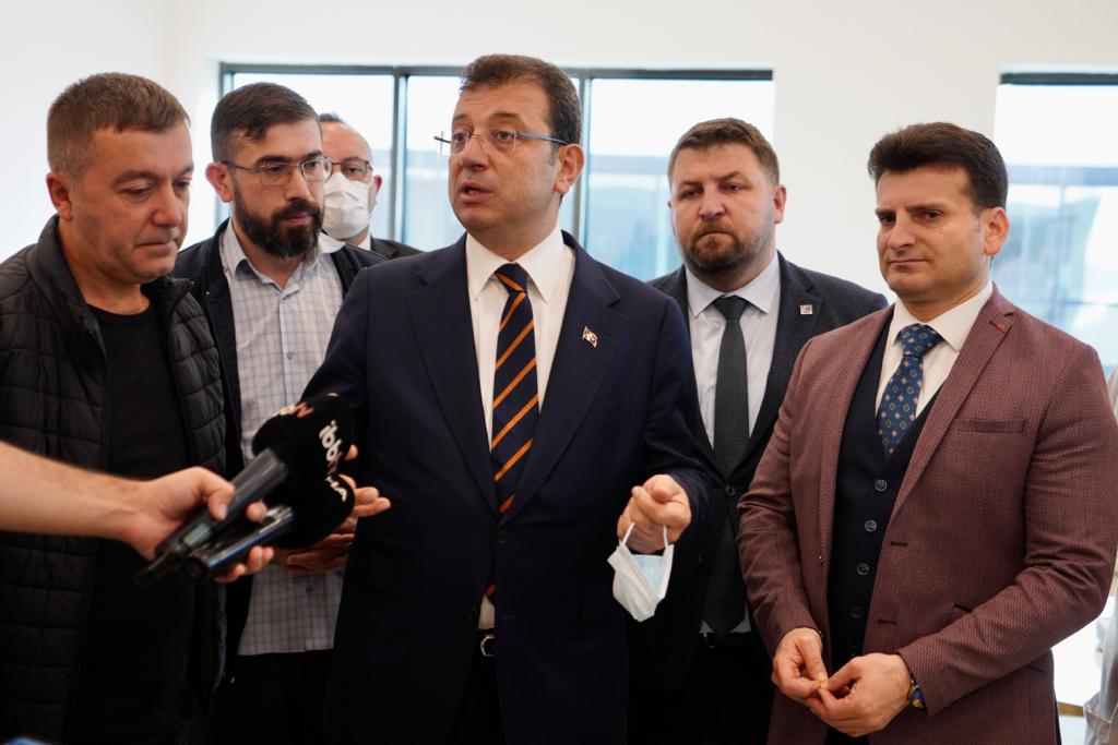 İMAMOĞLU, BİNALİ YILDIRIM VE MADEN İŞÇİLERİNİ HASTA YATAKLARINDA ZİYARET ETTİ