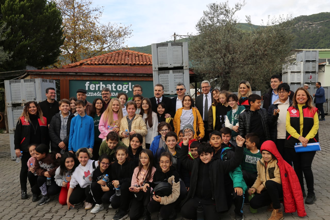 Öğrenciler zeytinin dalından sofraya yolculuğunu öğrendi