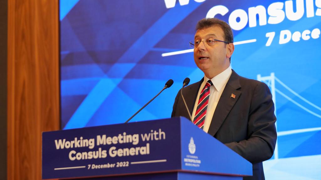 İBB BAŞKANI İMAMOĞLU BAŞKONSOLOSLARLA BULUŞTU