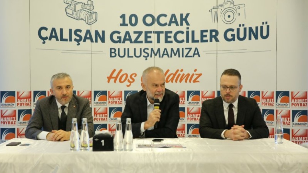 Başkan Poyraz 10 Ocak Çalışan Gazeteciler Günün’de konuştu, İBB’nin Çekmeköy’de Yarım Bıraktığı Projelerin Akıbetini Bizde Merak Ediyoruz !