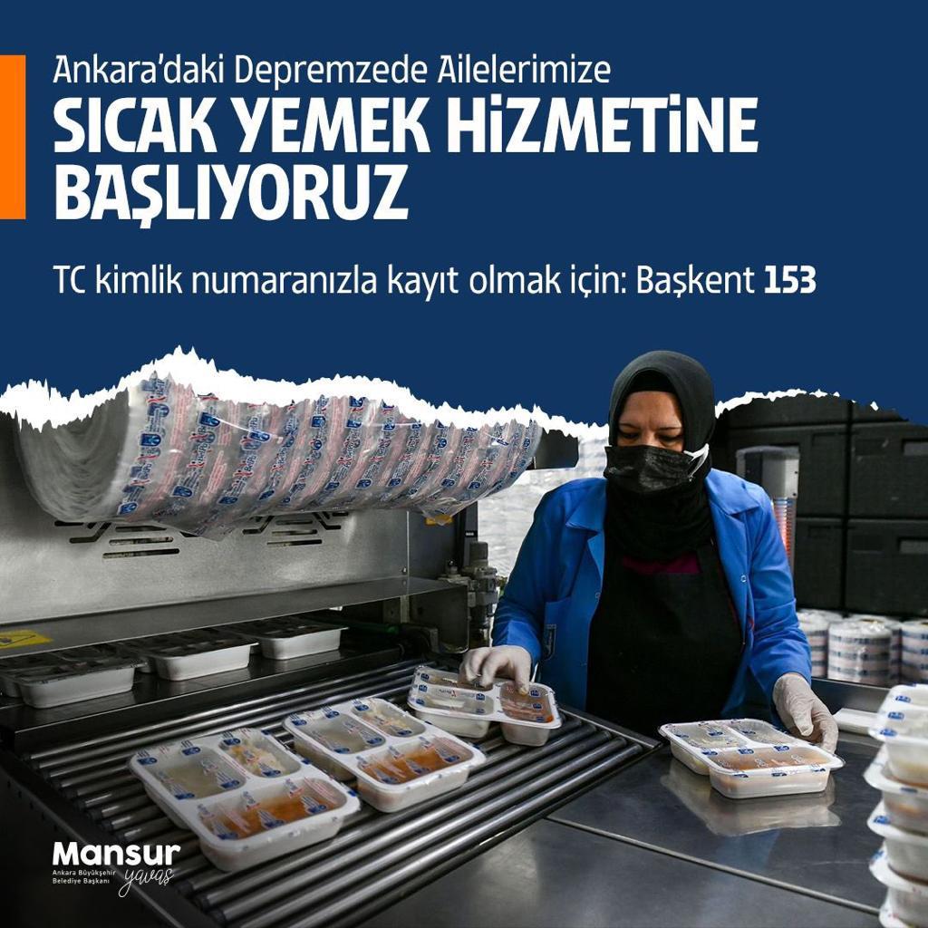 BAŞKAN YAVAŞ, DEPREMZEDELERİN SICAK YEMEK İHTİYACINI KARŞILAYACAK