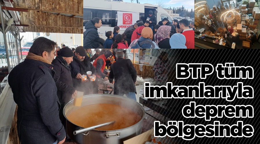 Bağımsız Türkiye Partisi tüm imkanlarıyla deprem bölgesinde