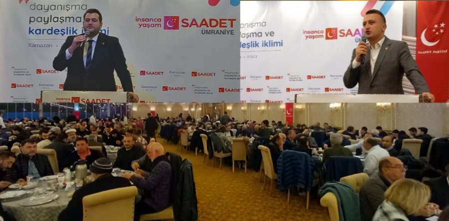 Ümraniye Saadet Partisi iftar programına yoğun ilgi