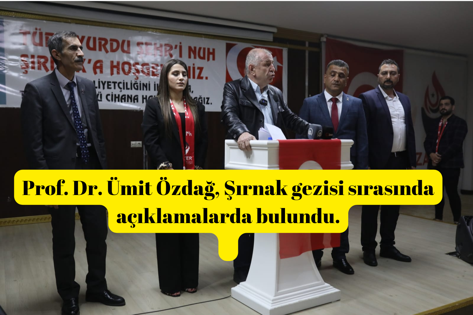 Prof. Dr. Ümit Özdağ, Şırnak gezisi sırasında açıklamalarda bulundu.