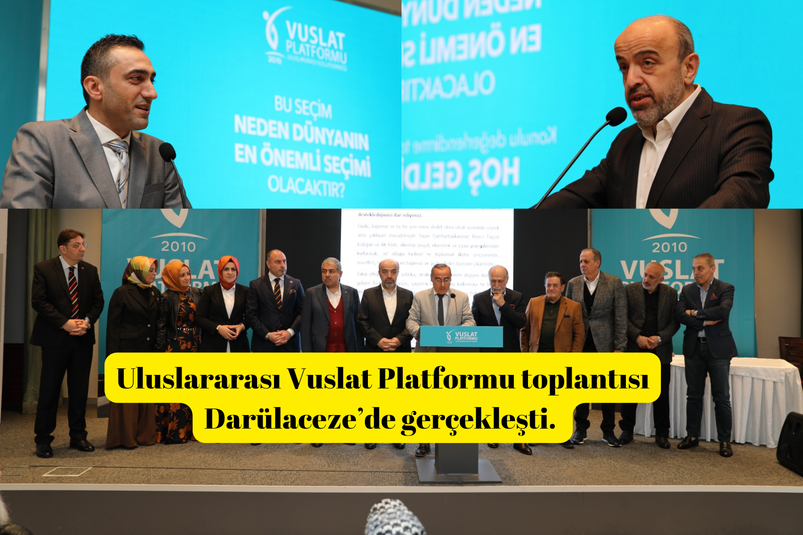 Uluslararası Vuslat Platformu toplantısı Darülaceze’de gerçekleşti. 