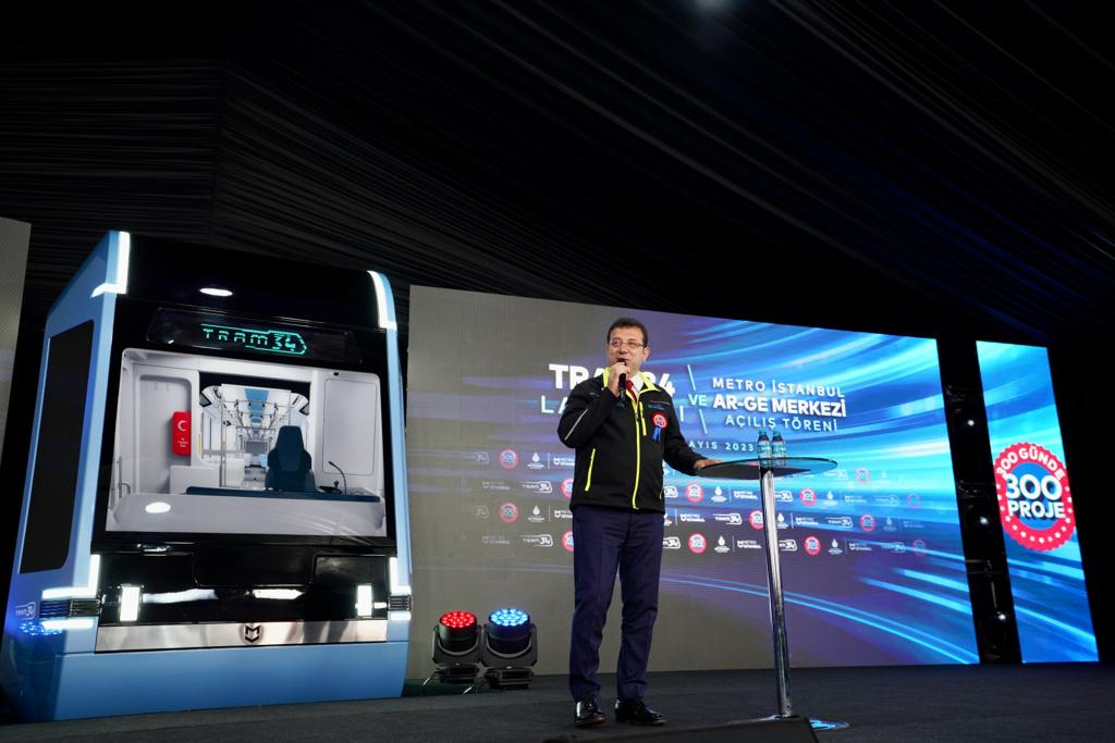 Başkan İmamoğlu, Hem hafif metro hem de tramvay işlevine sahip kendi raylı sistem aracımızın üretimine başlıyoruz