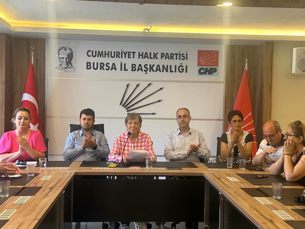 Cumhuriyet Halk Partisi Bursa İl Kadın Kolları Basın Açıklaması