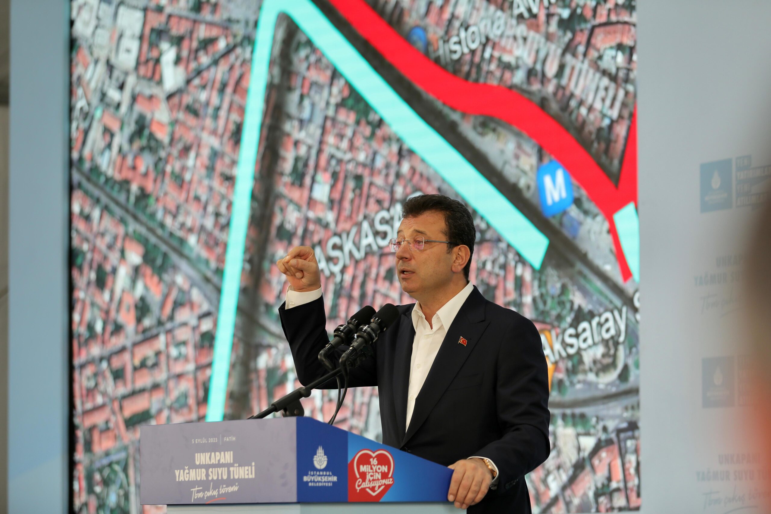 BAŞKAN İMAMOĞLU: SEL VE SU BASKINLARINI TARİHİ YARIMADADA TARİHE GÖMECEĞİZ