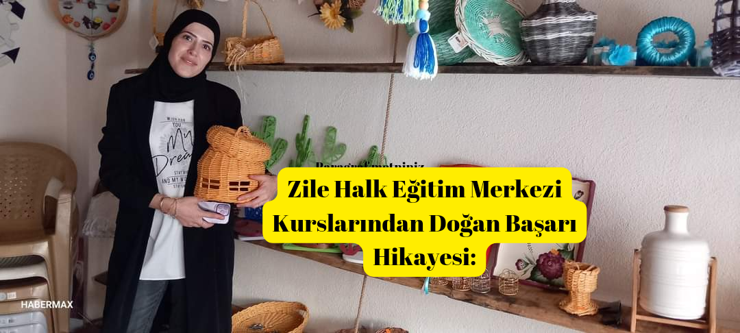 Zile Halk Eğitim Merkezi Kurslarından Doğan Başarı Hikayesi, Atık Malzemelerden Aksesuarlar Üreterek İstihdam Yaratılıyor