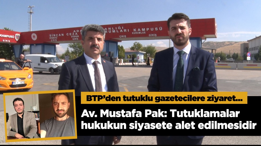 BTP’den tutuklu gazetecilerTerimi kaldır: Batuhan Çolak ve Süha Çardaklı’ya ziyaret Batuhan Çolak ve Süha Çardaklı’ya ziyaret…