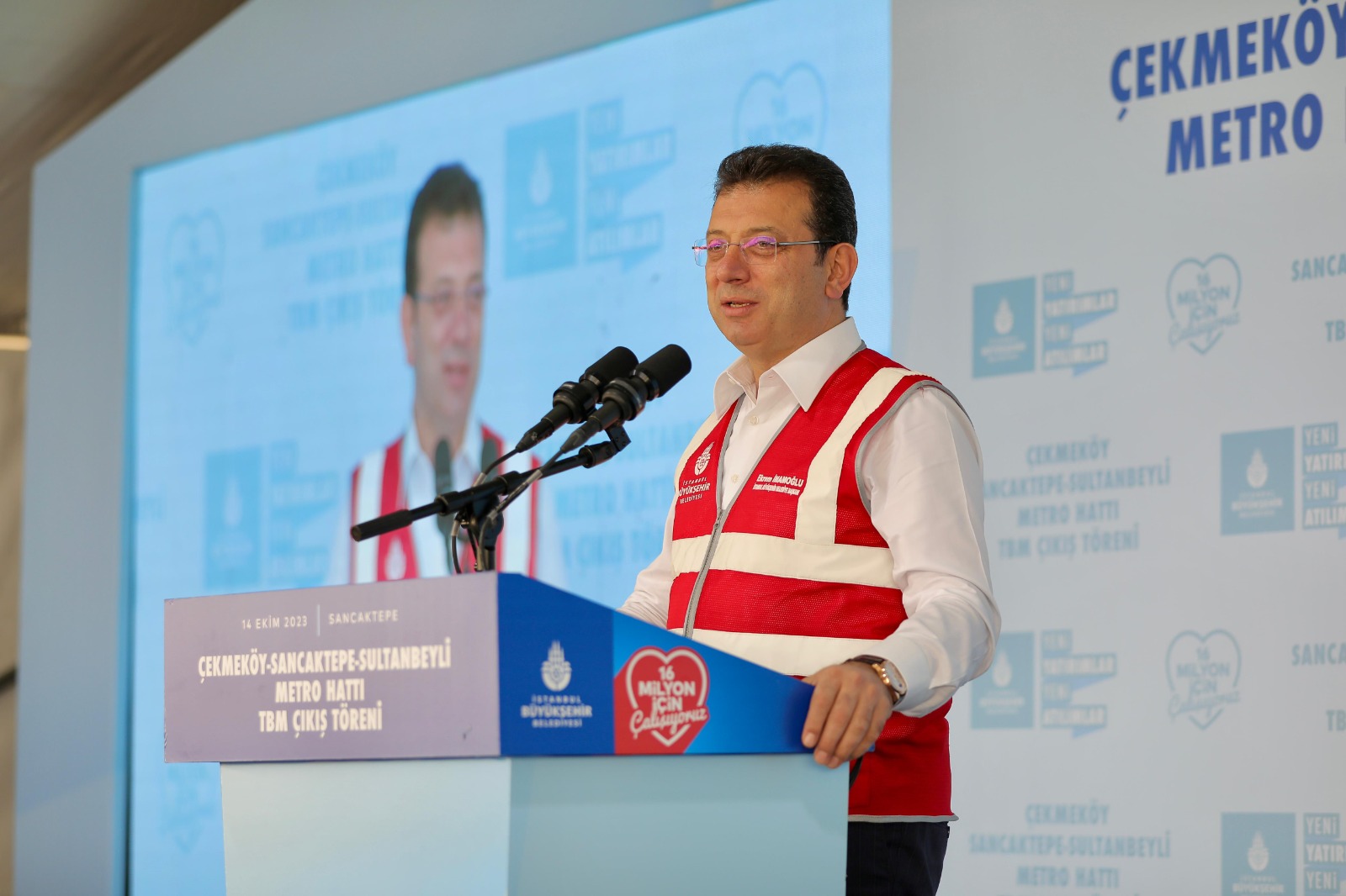 BAŞKAN İMAMOĞLU NOKTAYI KOYDU, ÇEKMEKÖY-SANCAKTEPE -SULTANBEYLİ METROSUNDA TÜNEL AÇMA İŞLEMİ TAMAMLANDI