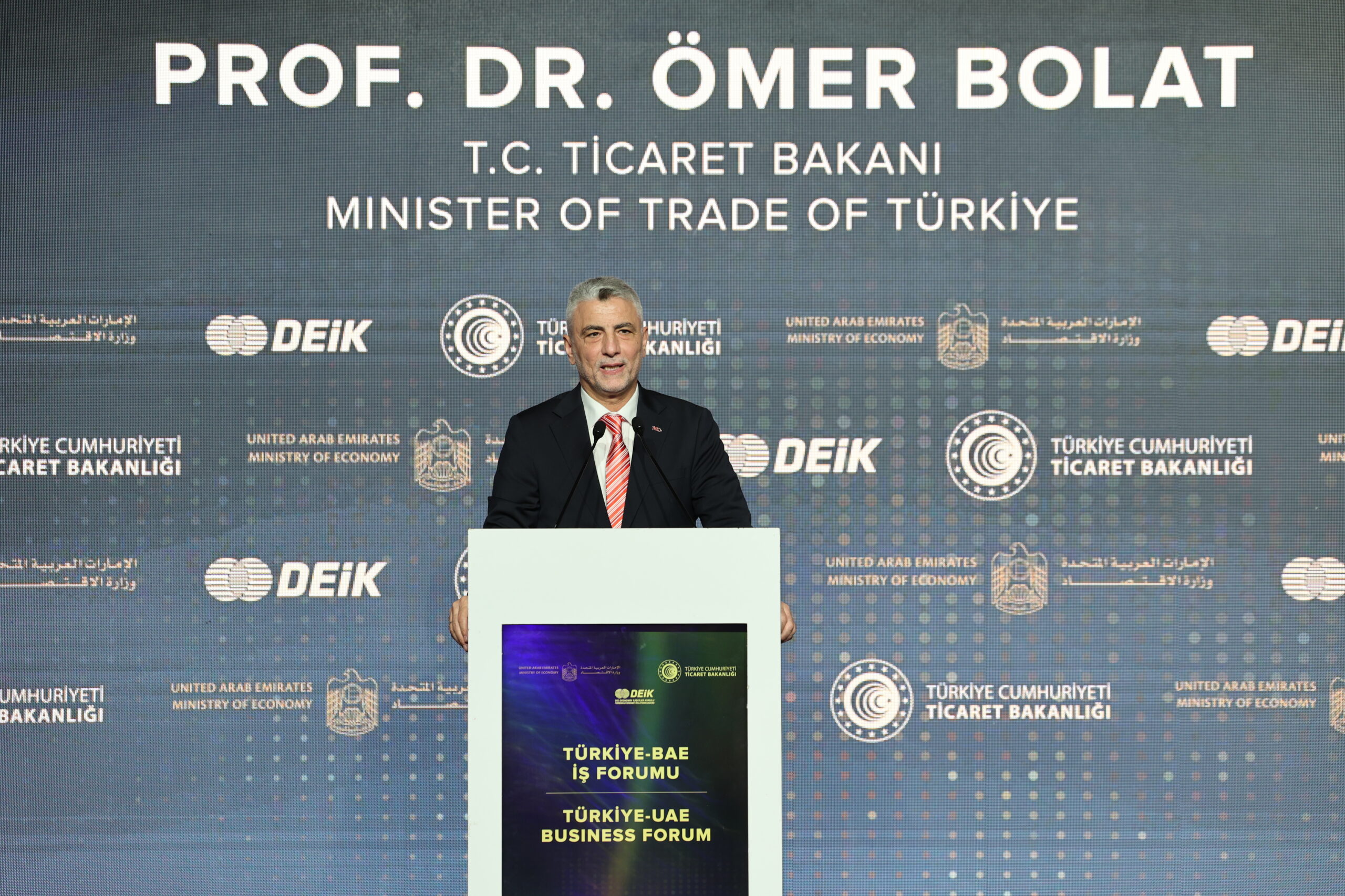 Ticaret Bakanı Bolat: “BAE ile ikili ticaret hacmimizin 25 milyar dolara ulaşmasını hedefliyoruz”