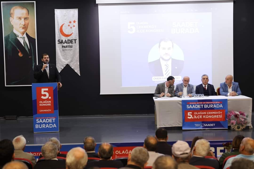 Saadet Partisi Çekmeköy İlçe Başkanlığı 5. Olağan Kongresi: Baki Polat Başkanlığa Seçildi, Yerel İktidar Hedefiyle Coşkuyla Dolu Bir Gün!