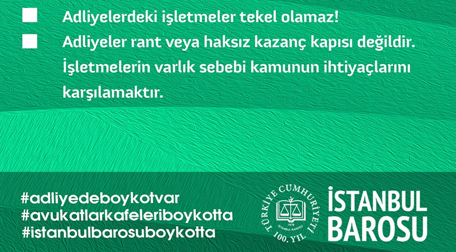 Avukatlar Adliye İşletmelerini Boykot Ediyor, Fiyat Politikalarına Karşı Güç Birliği