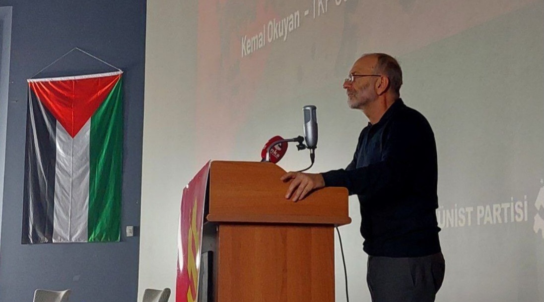Türkiye Komünist Partisi (TKP) dün Ankara’da Filistin konulu bir açık oturum düzenledi.