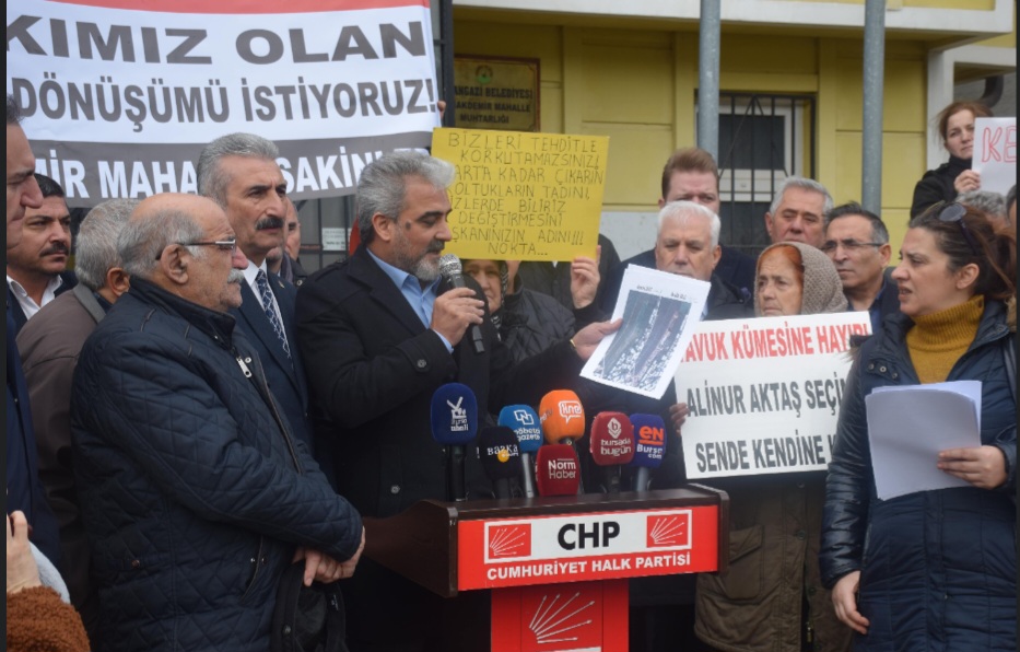 CHP OSMANGAZİ’DEN GAZİAKDEMİR’DE RANTSAL DÖNÜŞÜM TEPKİSİ
