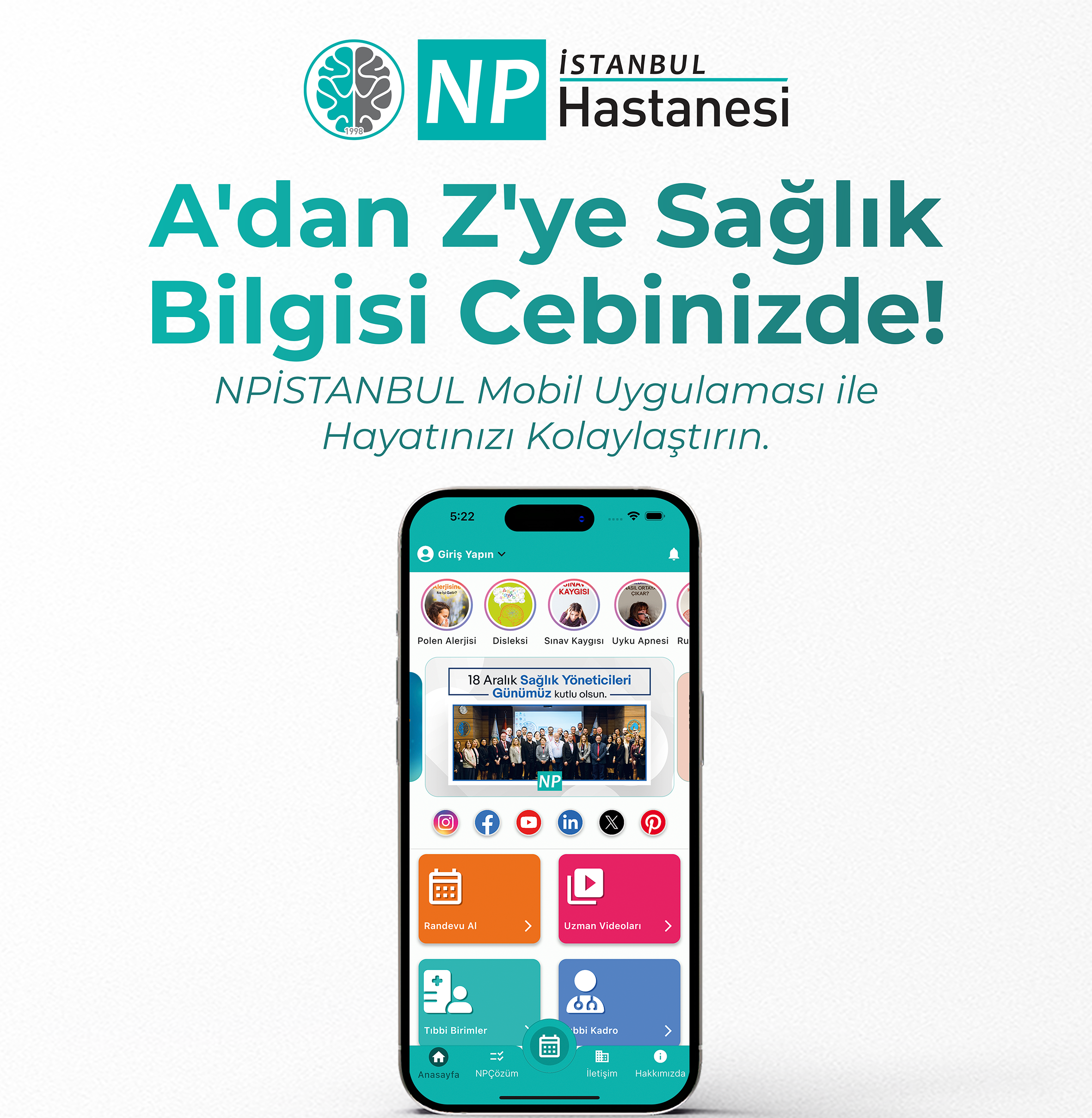 NPİSTANBUL Hastanesinden yeni mobil uygulama…
