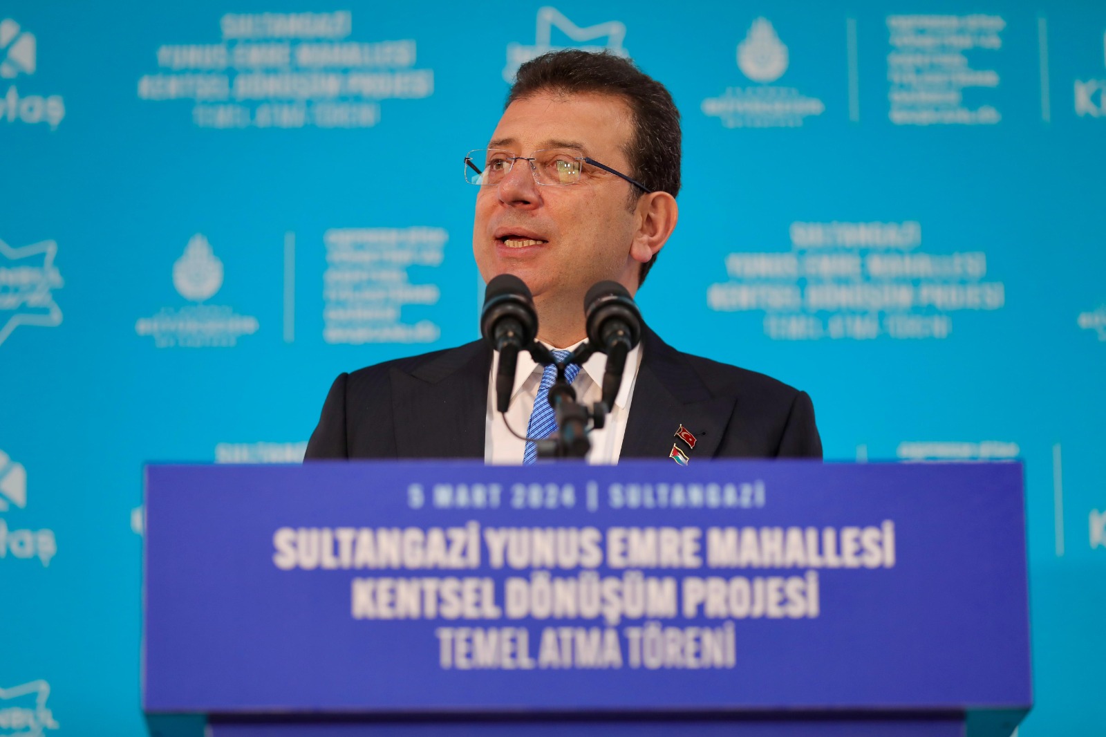 BAŞKAN İMAMOĞLU, DEPREME DAYANIKLI REZERV KONUTLARIN TEMELİNİ ATTI