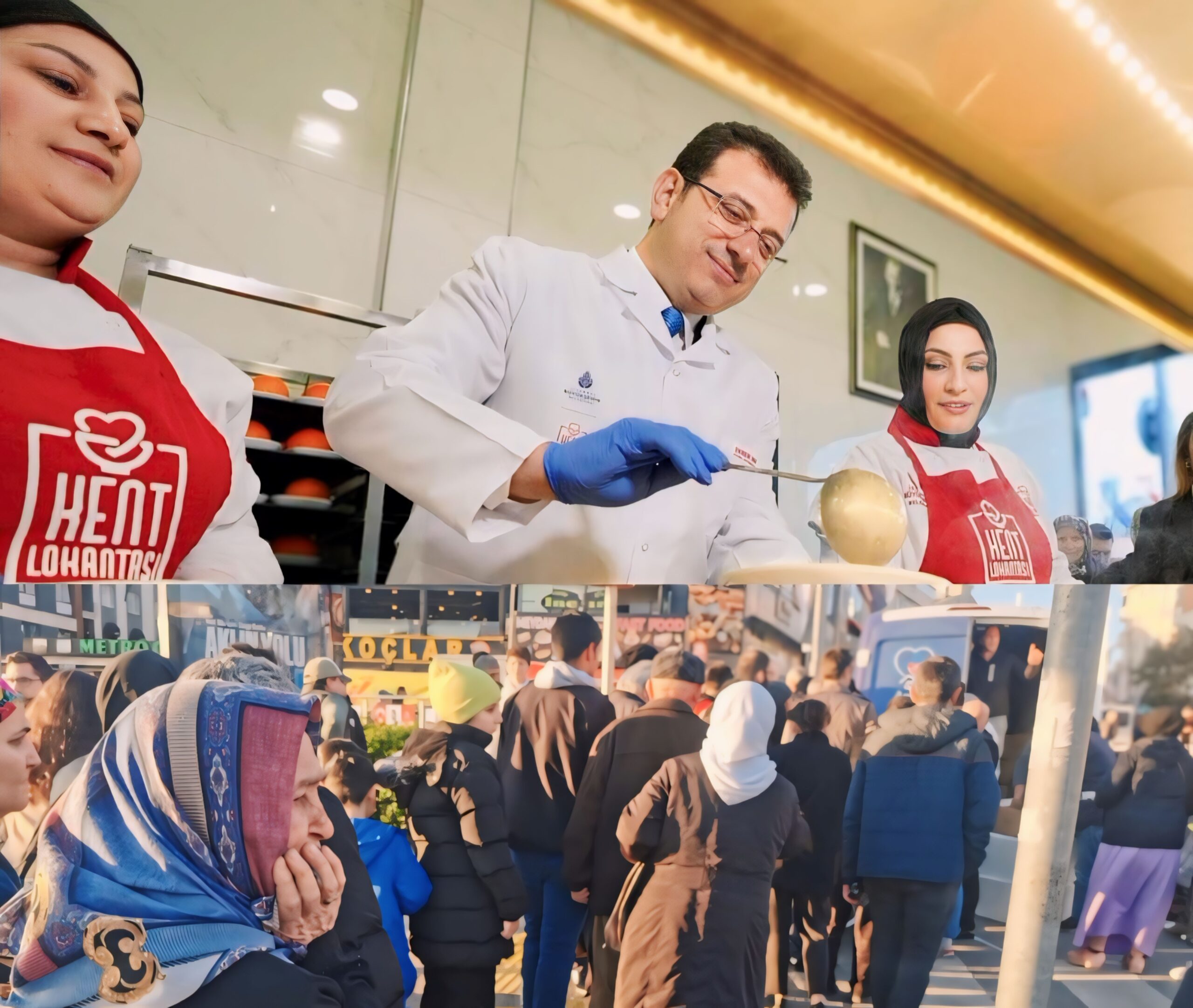 İstanbul Büyükşehir Belediye Başkanı Ekrem İmamoğlu, Ramazan Ayı’nda Vatandaşlara İftarlık Yemek Dağıtıyor