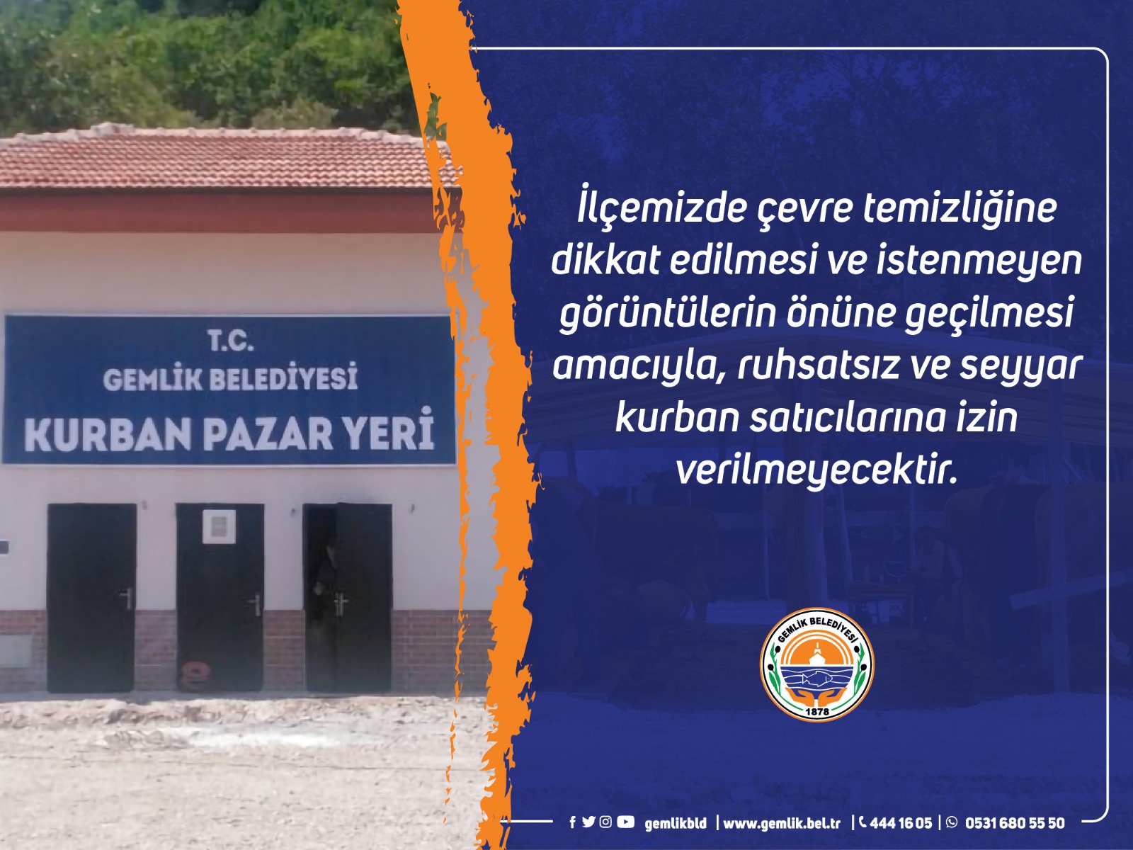 Gemlik Belediyesi, Kurban Bayramı Öncesi Çevre Temizliği ve Düzenli Kurban Satışı İçin Hazırlıklarını Sürdürüyor