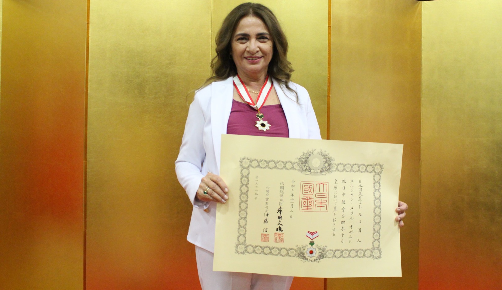 Kandilli Rasathanesi Müdürü Prof. Dr. Nurcan Meral Özel’e  Japonya’dan Yüksek Devlet Nişanı