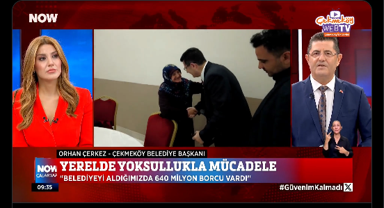Çekmeköy Belediye Başkanı Orhan Çerkez, NOW TV’de İlçedeki Çalışmaları ve Projeleri Anlattı