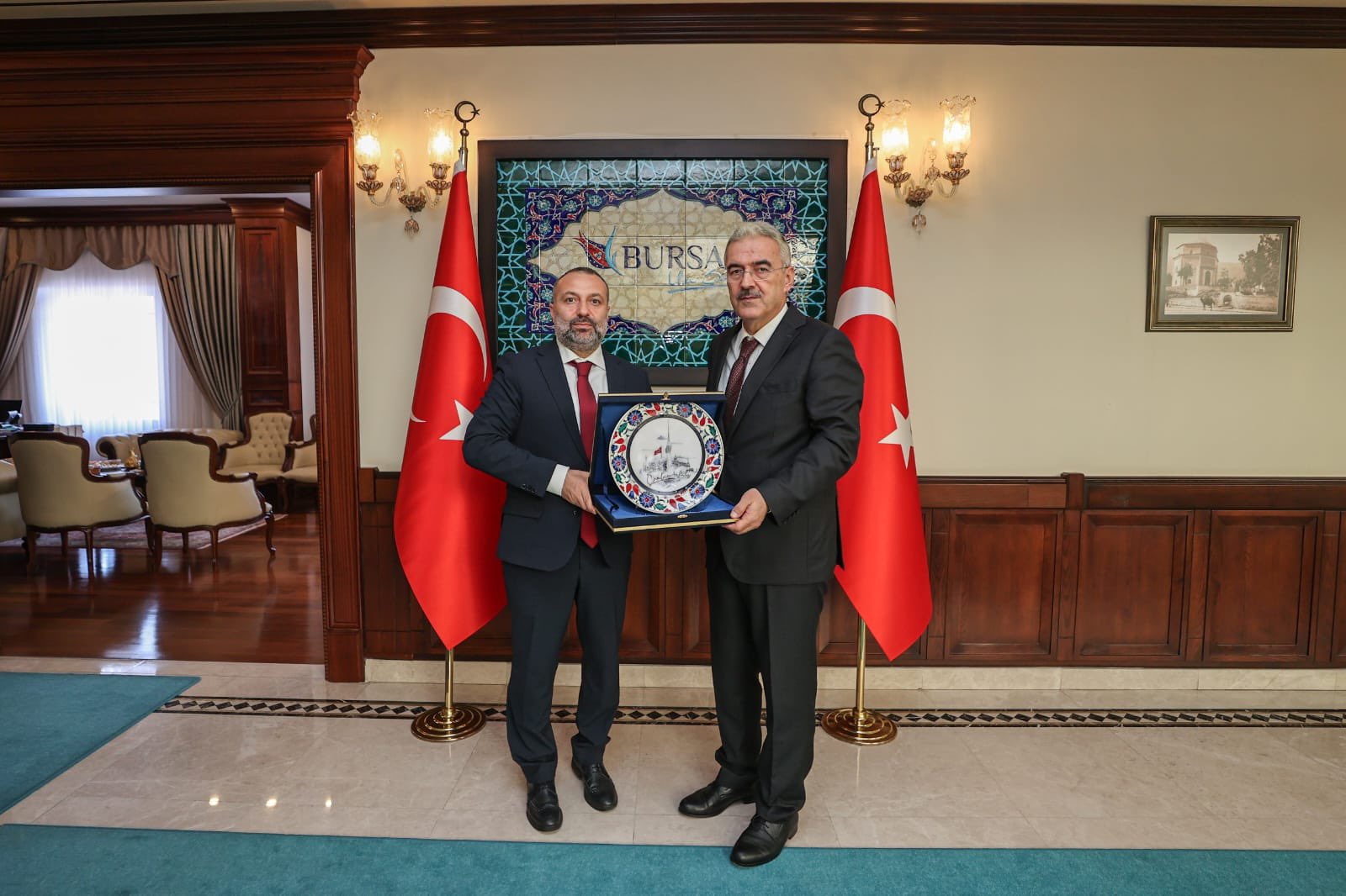 Çamlıca Kule Genel Müdürü Dr. Mustafa Küçükkaptan’dan Bursa Valisi Erol Ayyıldız’a Hayırlı Olsun Ziyareti