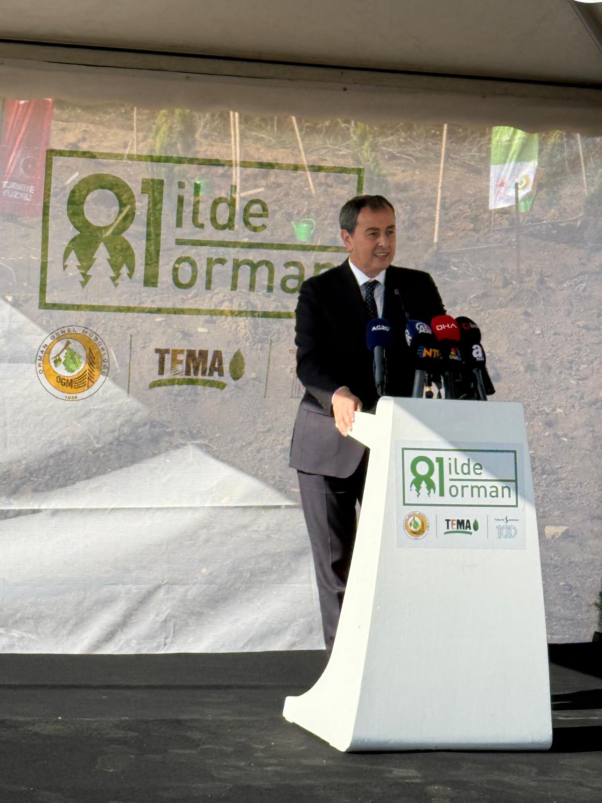 81 İlde 81 Orman” projesinde fidan dikimleri başladı