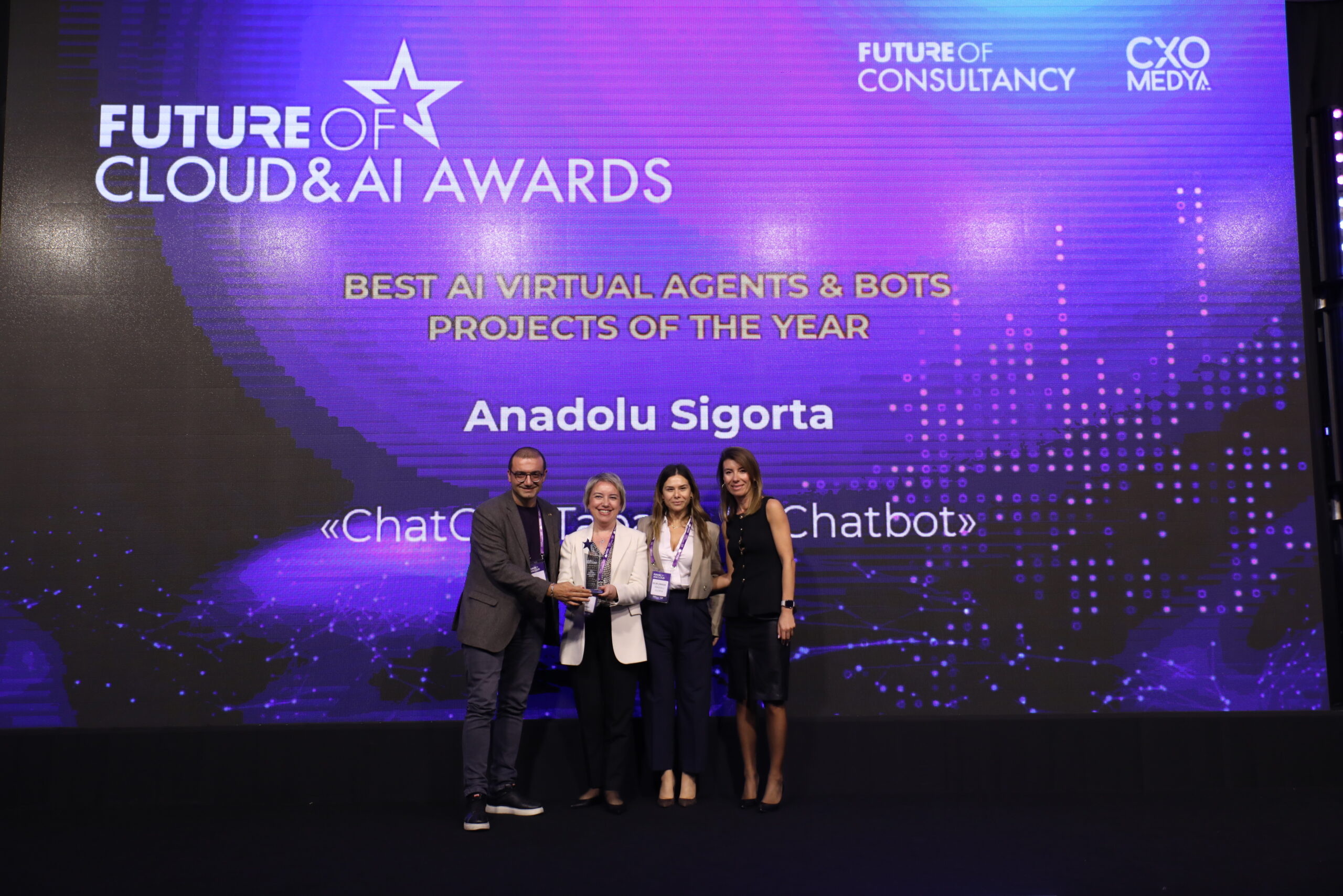 Anadolu Sigorta, Future of AI & Cloud Awards’ta İki Ödül Aldı