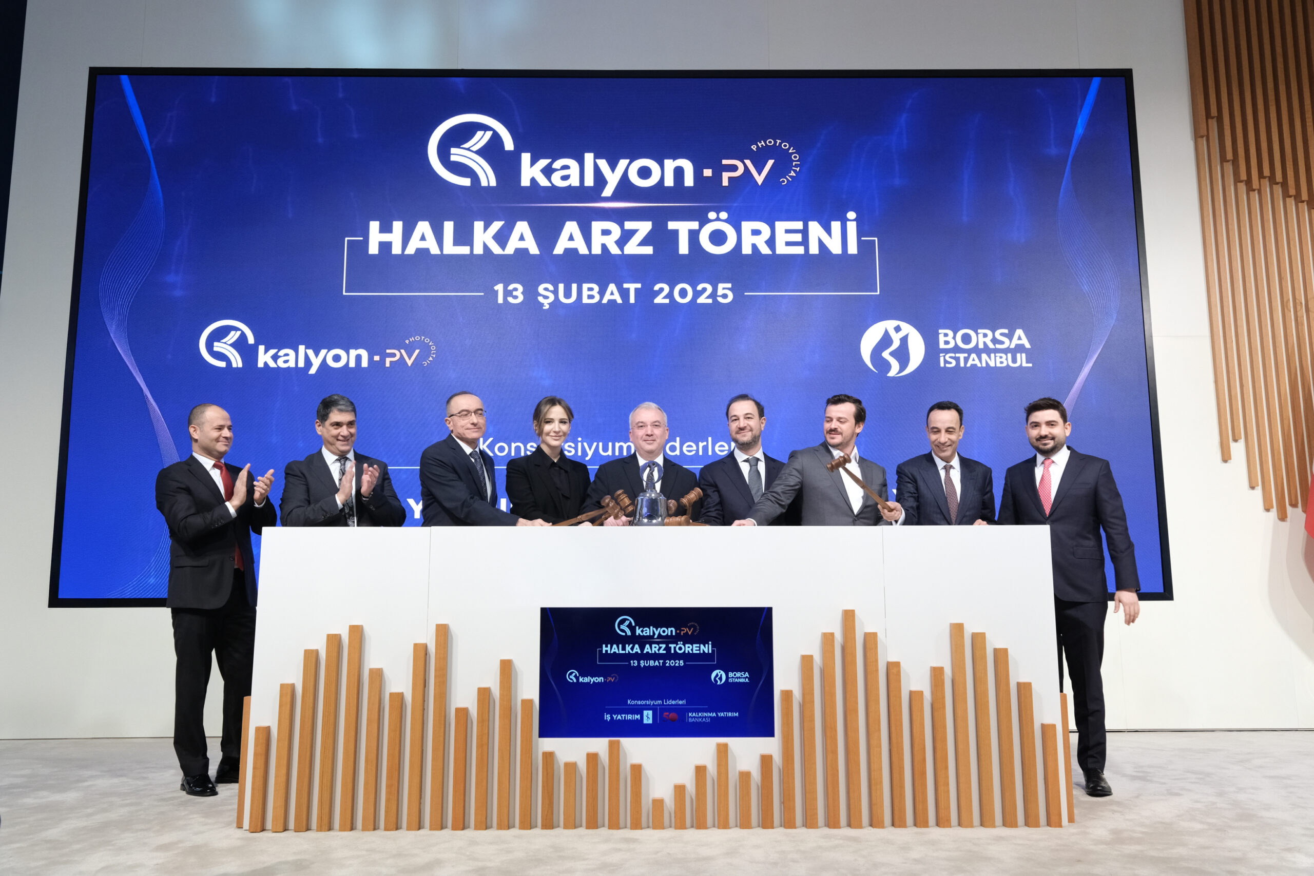 Kalyon PV Halka Arz Gong Töreniyle Borsa İstanbul'da İşlem Görmeye Başladı