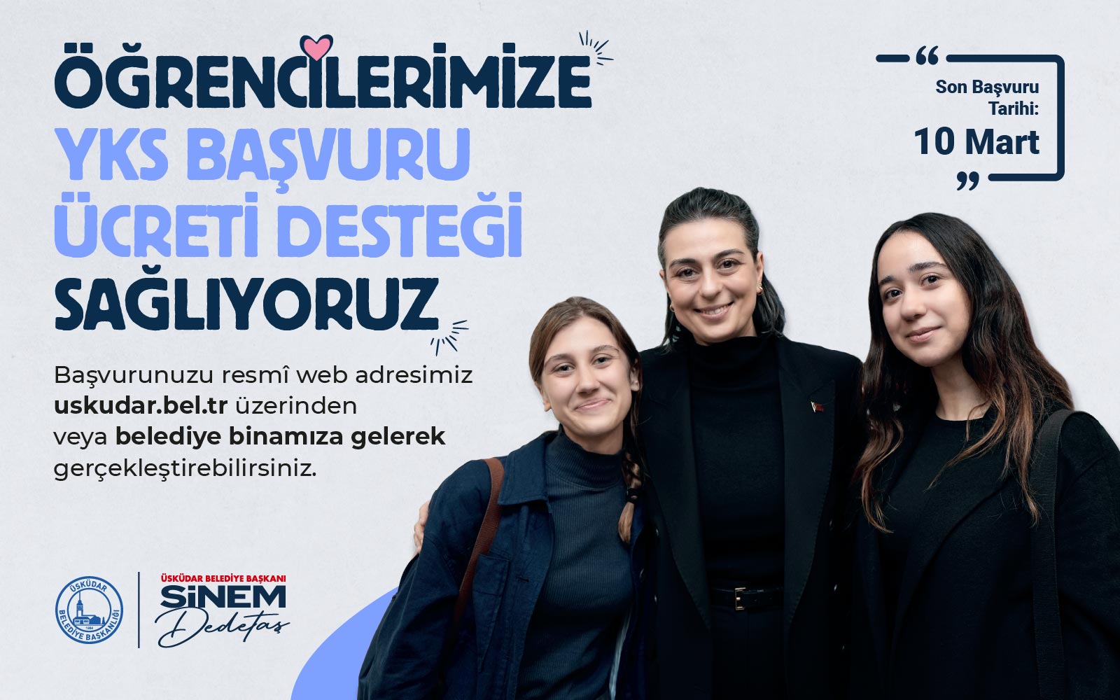 Üsküdar Belediyesi, YKS Sınav Ücretlerini Karşılayacak