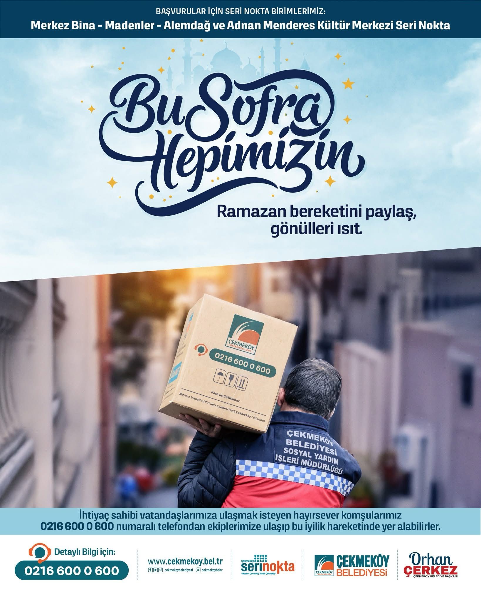 Çekmeköy Belediyesi'nden Ramazan Ayında İhtiyaç Sahiplerine Destek Eli