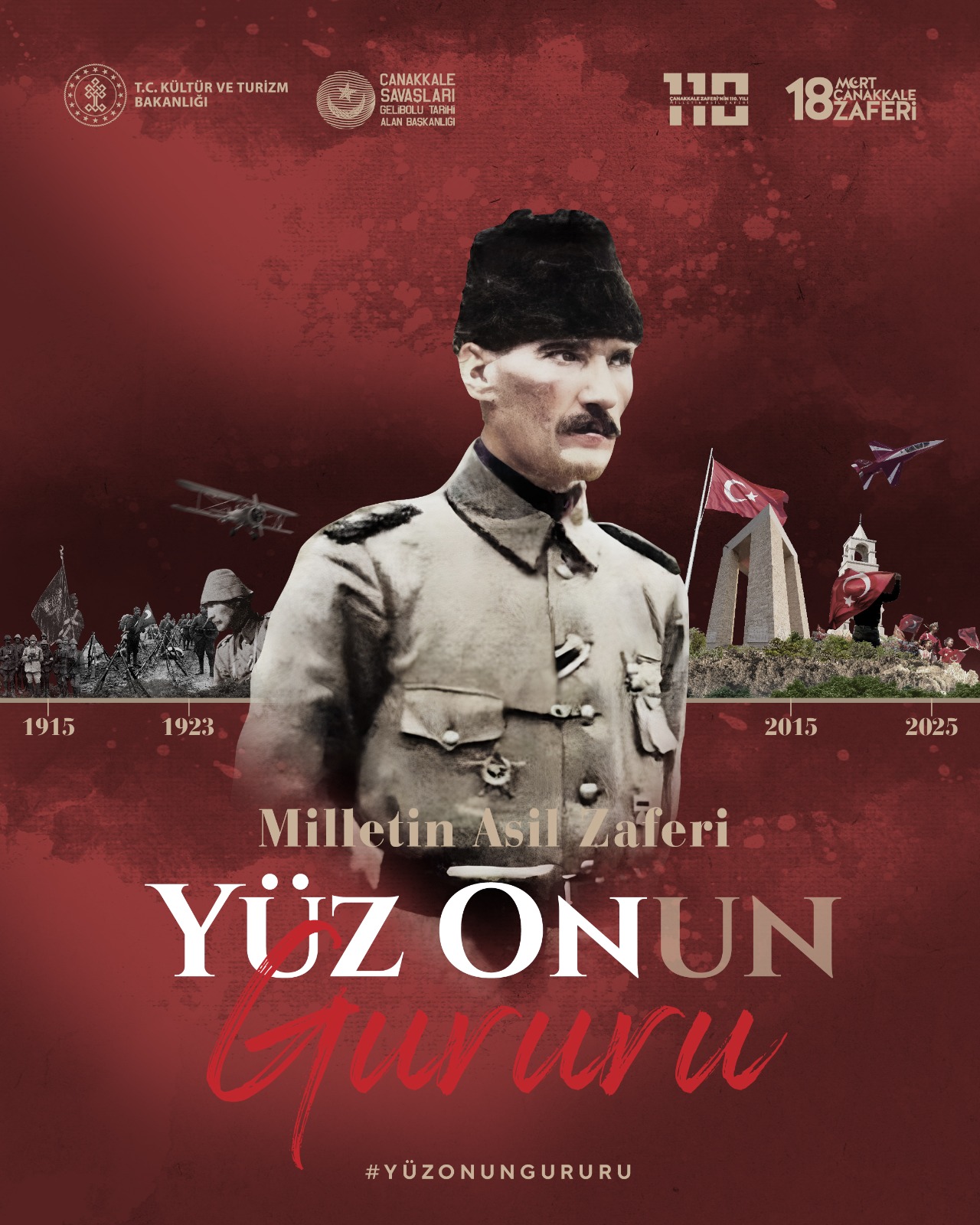 Çanakkale Deniz Zaferi'nin 110. Yılında "Yüz Onun" Temasıyla Kahramanlar Anılacak