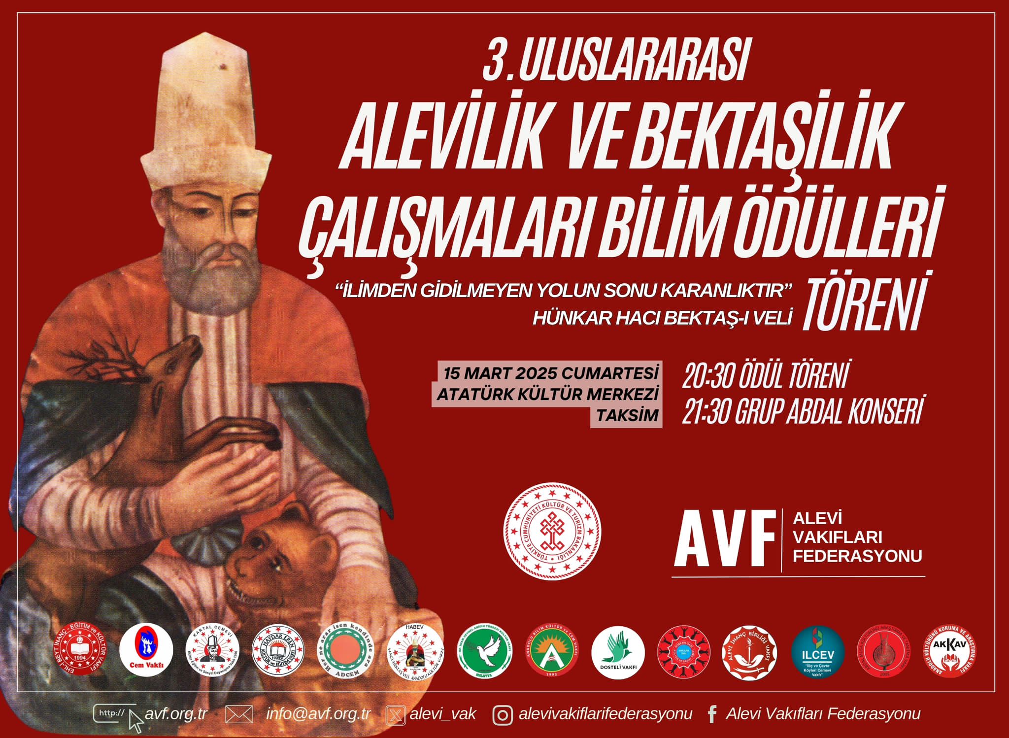 Alevi ve Bektaşi İnancının Akademik Mirası Ödüllendiriliyor: Üçüncü Ödül Töreni 15 Mart 2025’te
