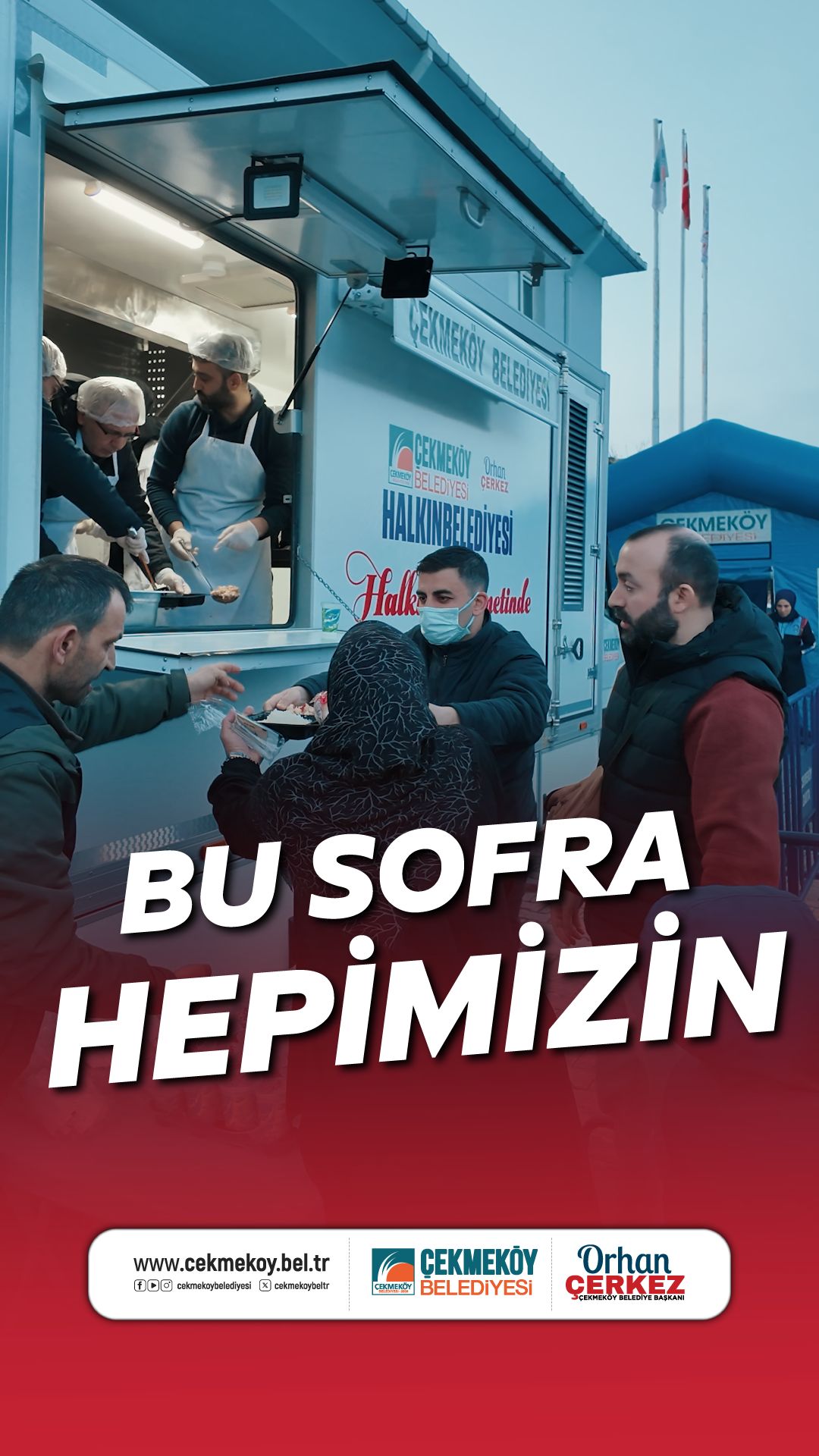 Çekmeköy'de Başkan Çerkez'den Ramazan'da Mobil İftar Hizmeti ve İftar Sofraları