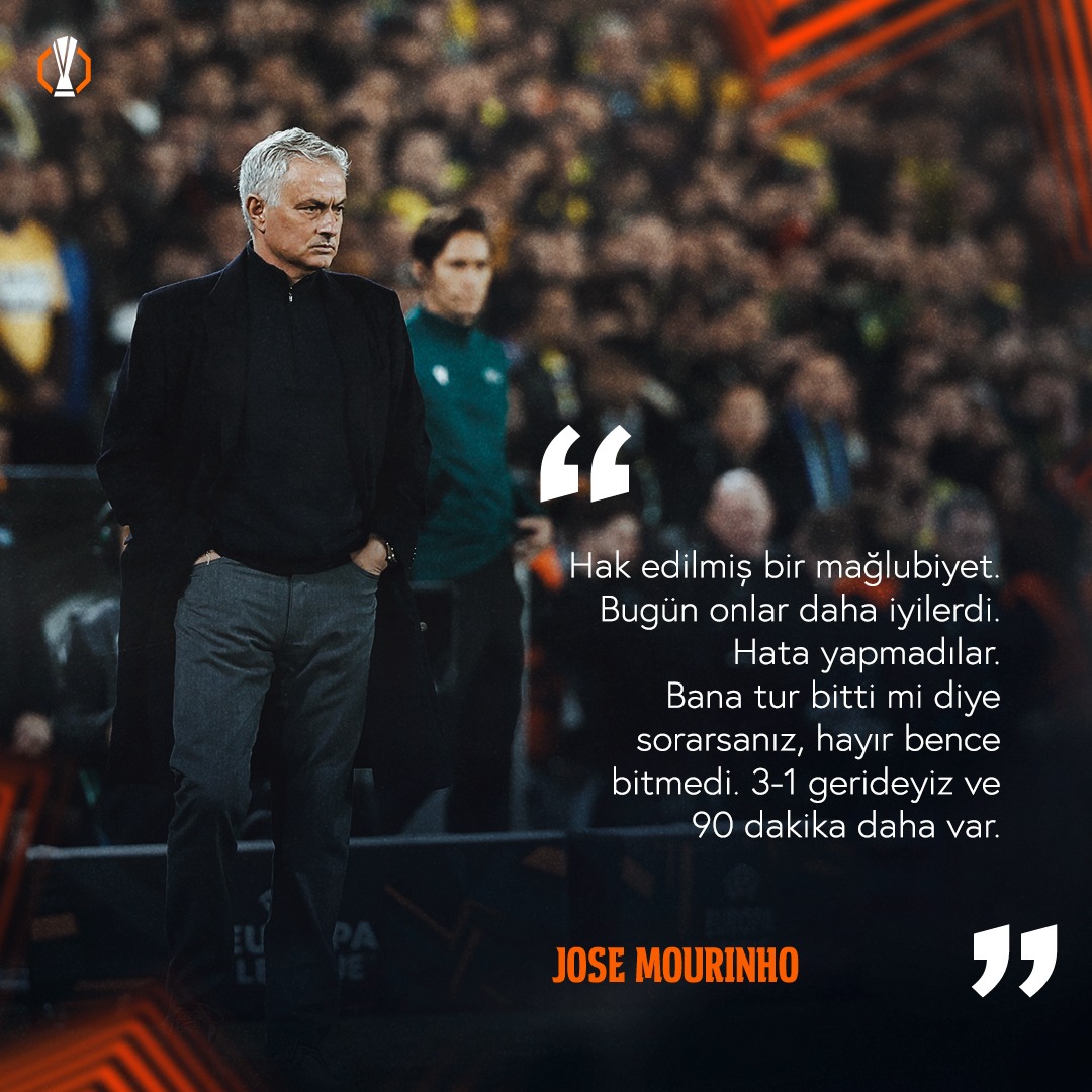 Mourinho'dan Rangers Maçı Sonrası Açıklamalar: "Hak Edilmiş Bir Mağlubiyet"