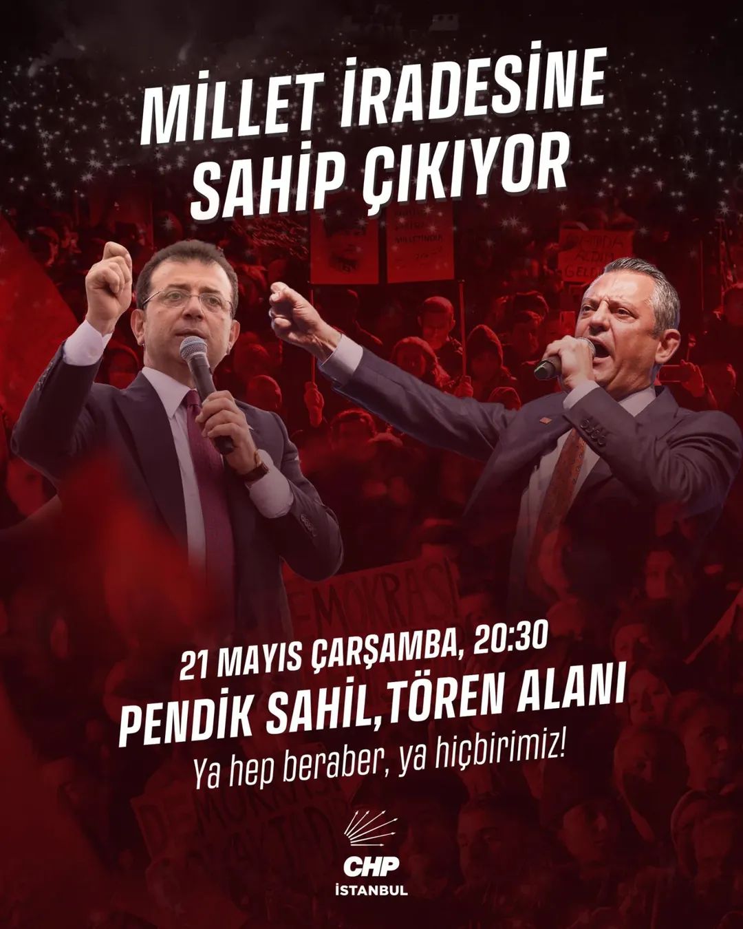 Ekrem İmamoğlu'ndan Pendiklilere Çağrı: "Bir Kişinin Değil, Milletin Gönlündeki Yerdir Önemli Olan"