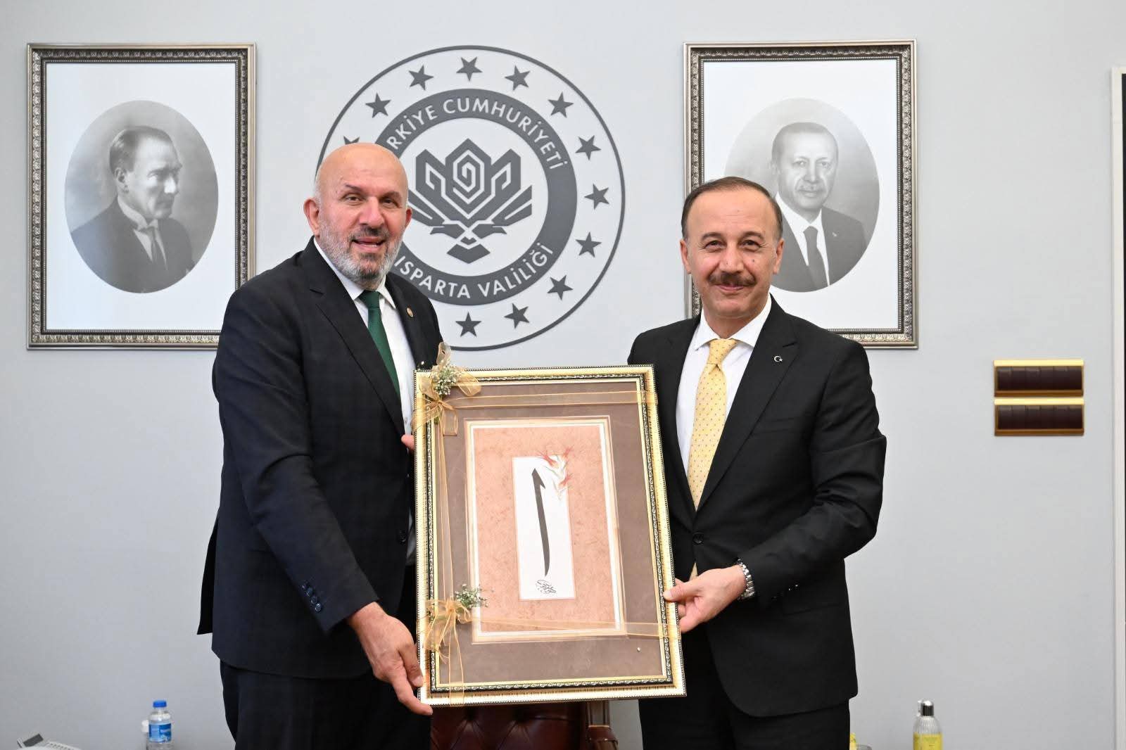 MUHTARLAR KONFEDERASYONU BAŞKANI DELİBALTA’DAN ISPARTA’YA ZİYARET