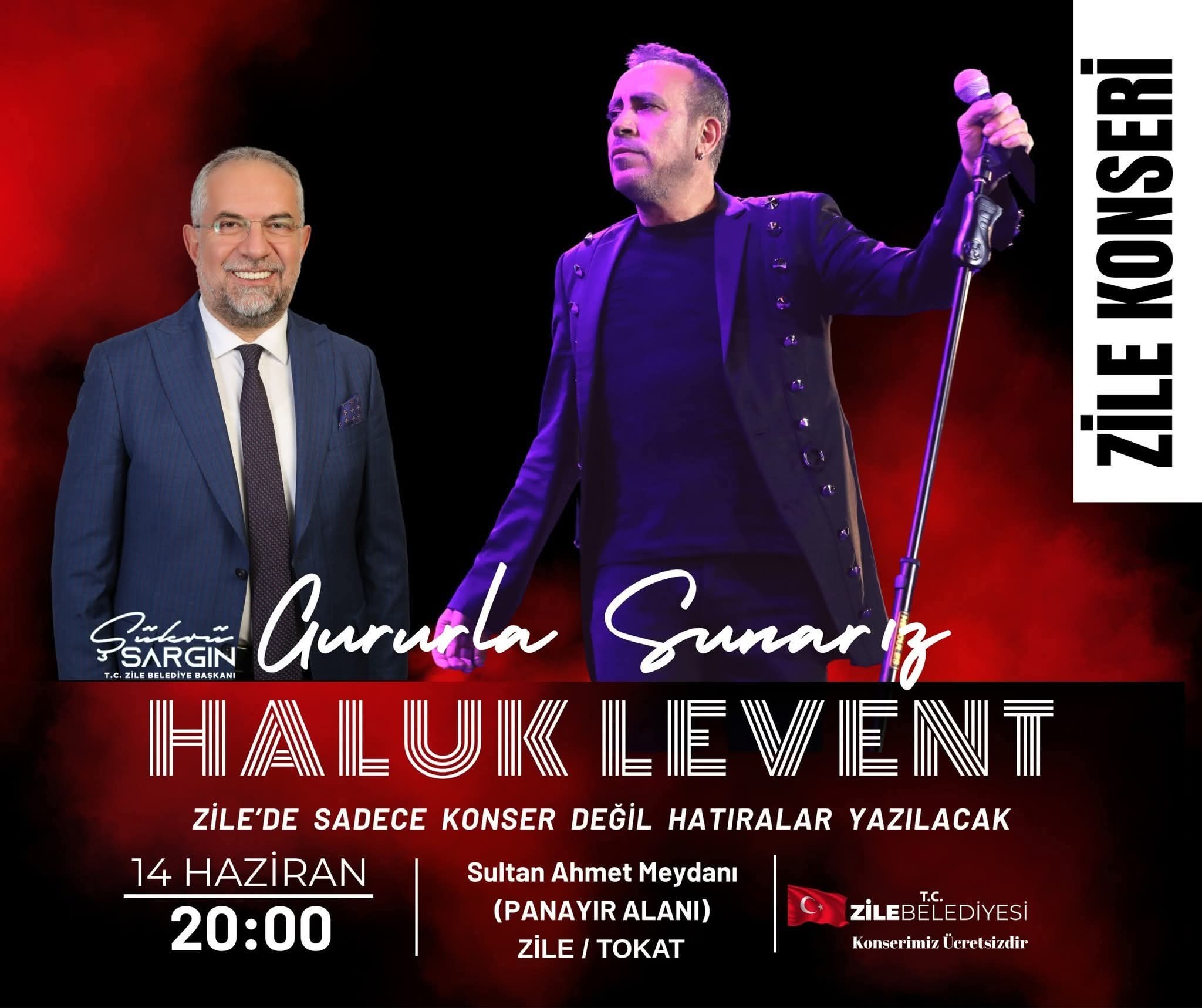 Haluk Levent Zile’de Konser Verecek: “Zile’de Sadece Konser Değil, Hatıralar Yazılacak”
