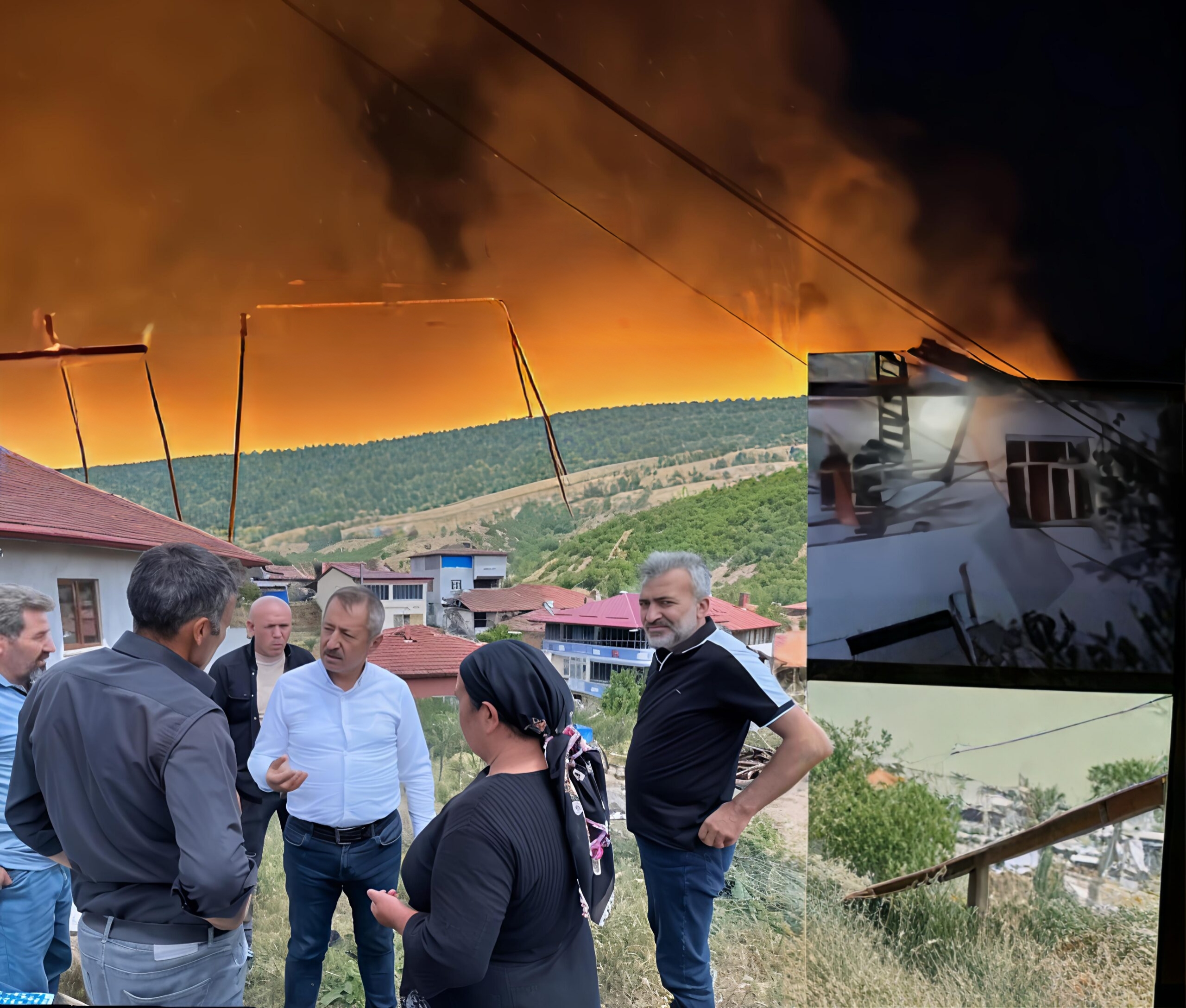 Karacaören Köyü’ndeki Yangına CHP Zile İlçe Başkanı Ali Rıza Bozdemir’den Anlamlı Ziyaret