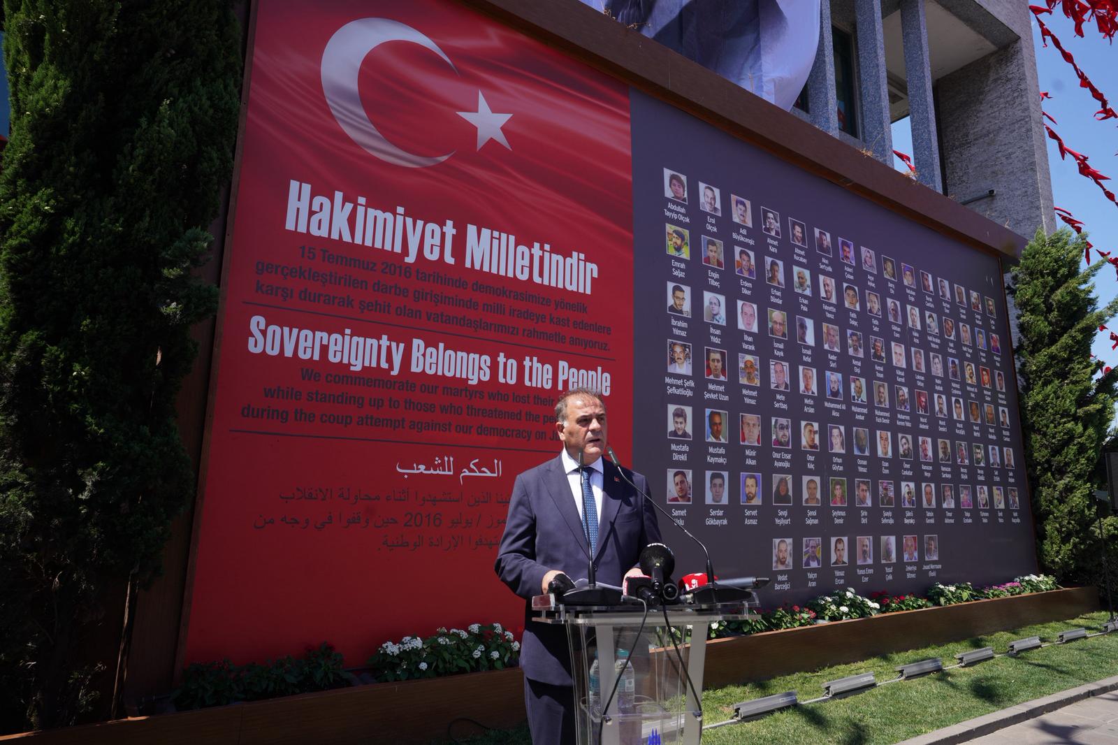 Saraçhane ve Edirnekapı’da 15 Temmuz Şehitleri Dualarla Anıldı