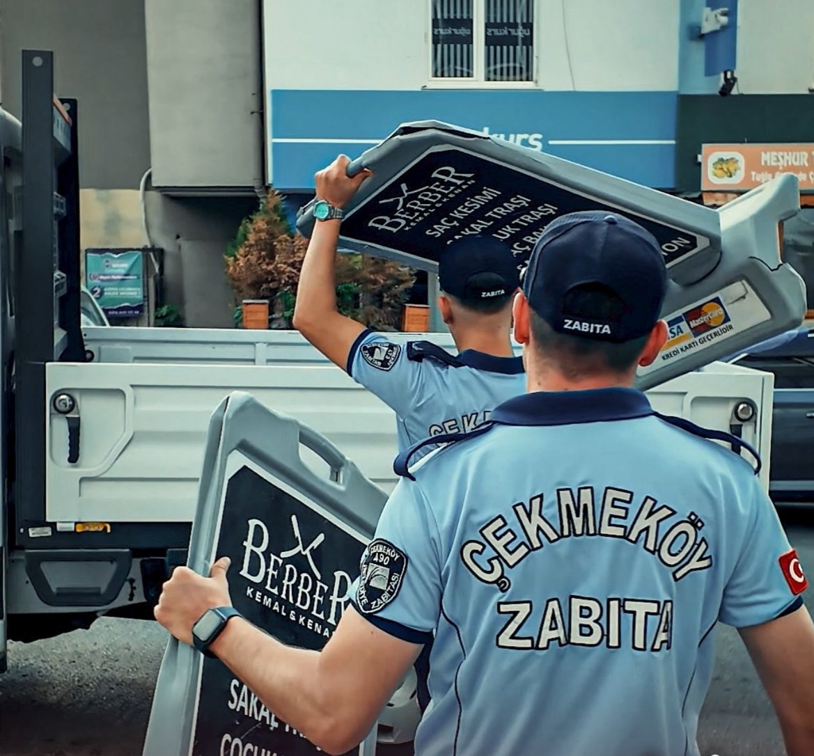 ÇEKMEKÖY ZABITASI KALDIRIM İŞGALLERİNE GEÇİT VERMİYOR: “KALDIRIMLAR HEPİMİZİN”