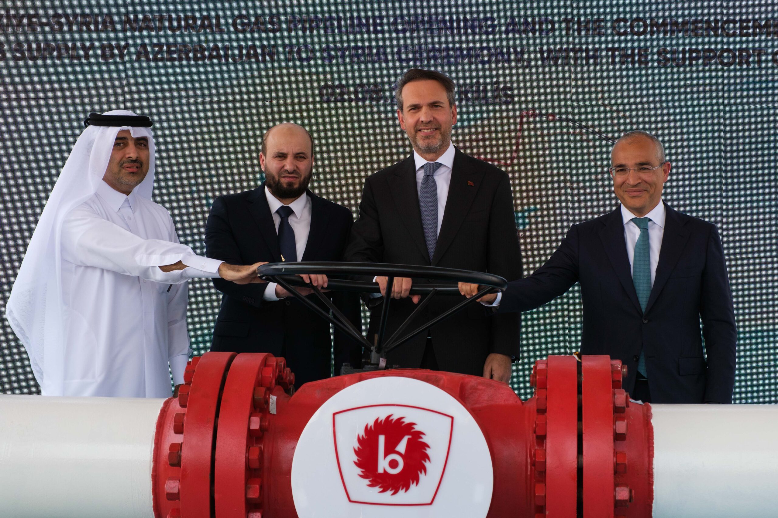 Azerbaycan Gazı Türkiye Üzerinden Suriye’ye Ulaştı: Kilis’te Tarihi Enerji Töreni Gerçekleşti