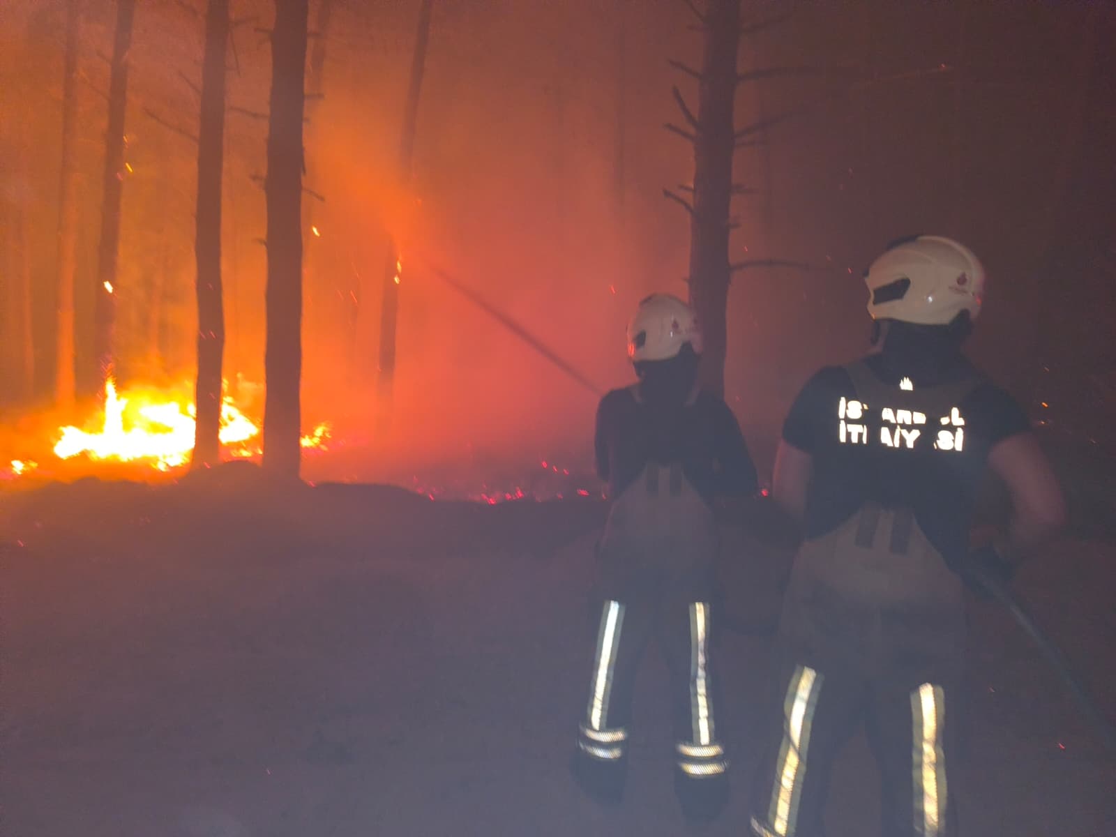İstanbul İtfaiyesi Ekipleri Çanakkale Yerine Enez’deki Orman Yangınına Sevk Edildi