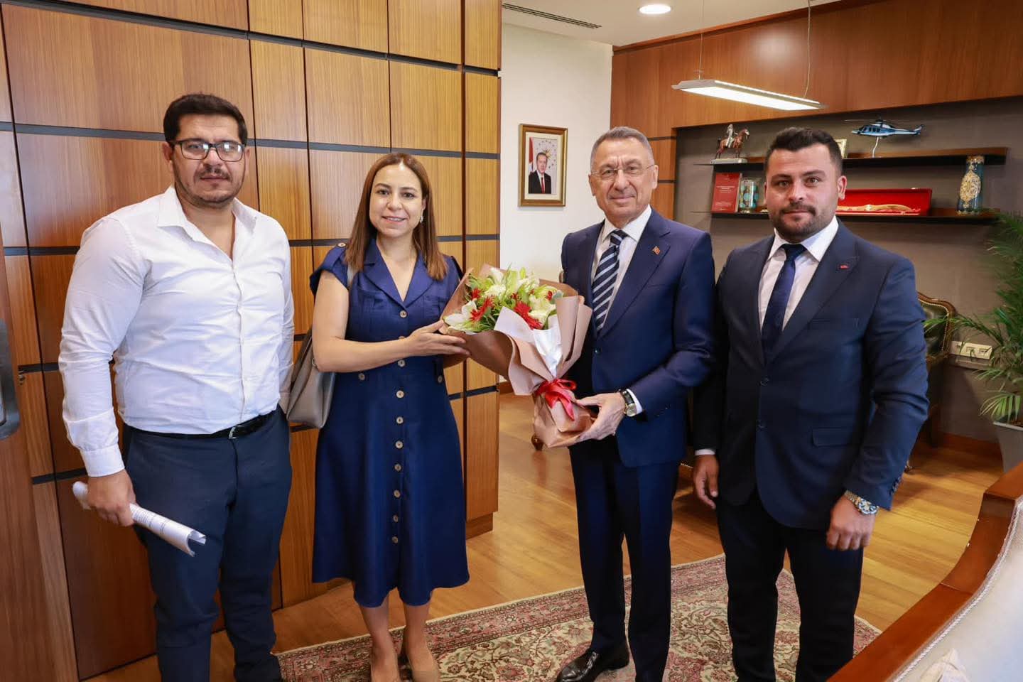 Fuat Oktay, Mimarlar Odası Ankara Şubesi heyetini ağırladı