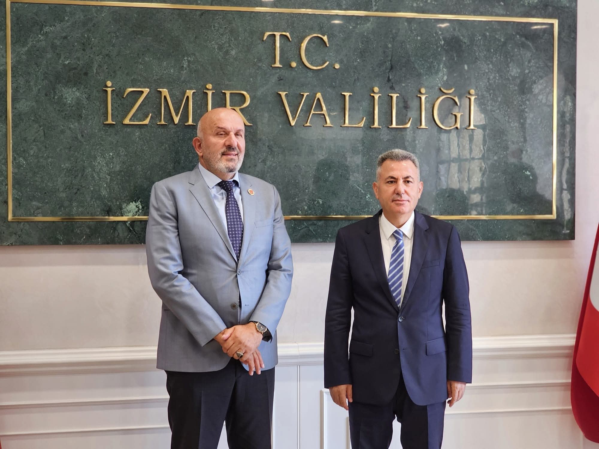 Delibalta İzmir Valisi Süleyman Elbani’yi Ziyaret Etti