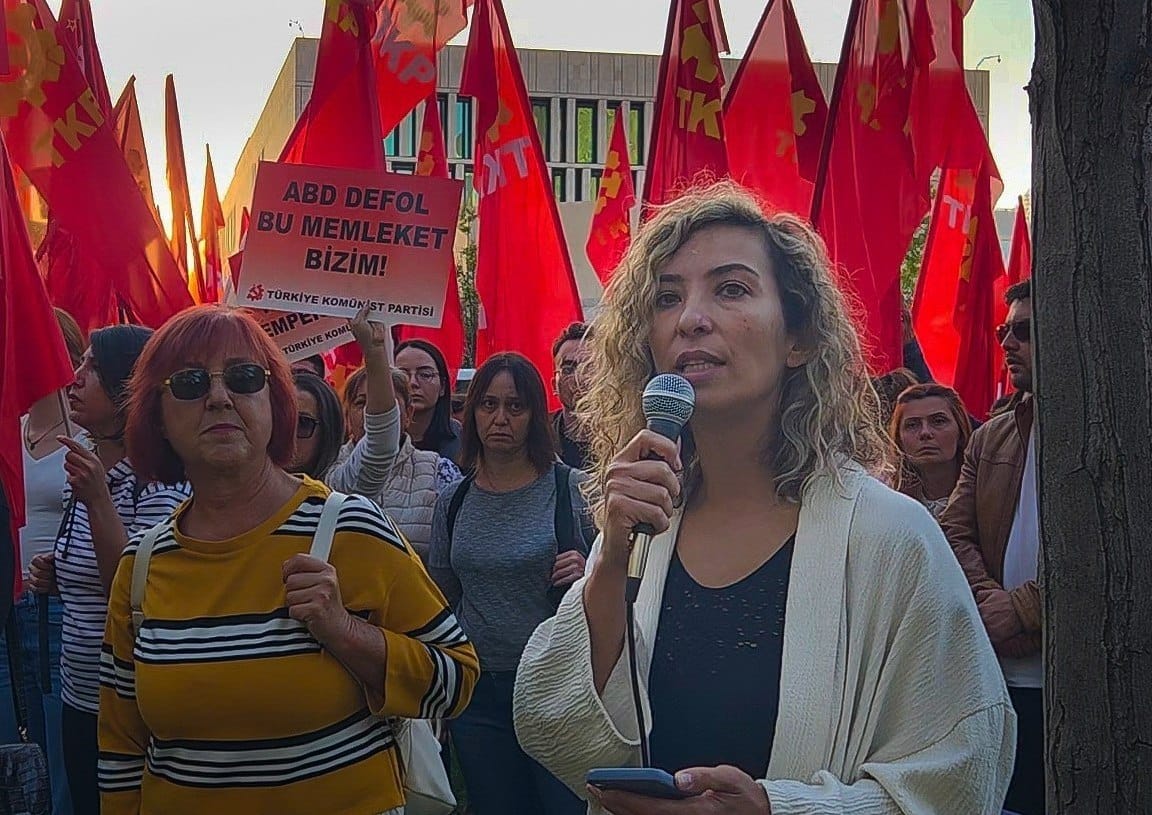 TKP’den ABD Büyükelçiliği Önünde Protesto: “Memleketimizi Satışa Çıkaranlara Sessiz Kalmayacağız”
